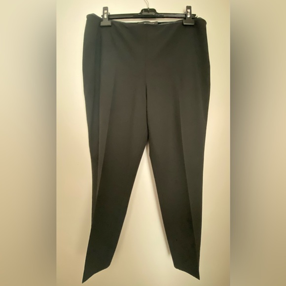 RALPH LAUREN Black Label- wool blend side zip flat front ankle pant, size 14 - Picture 1 of 3